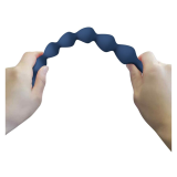 MR PLAY - PERLE ANALALI IN SILICONE BLU E PLUG ANAL 26,7 CM