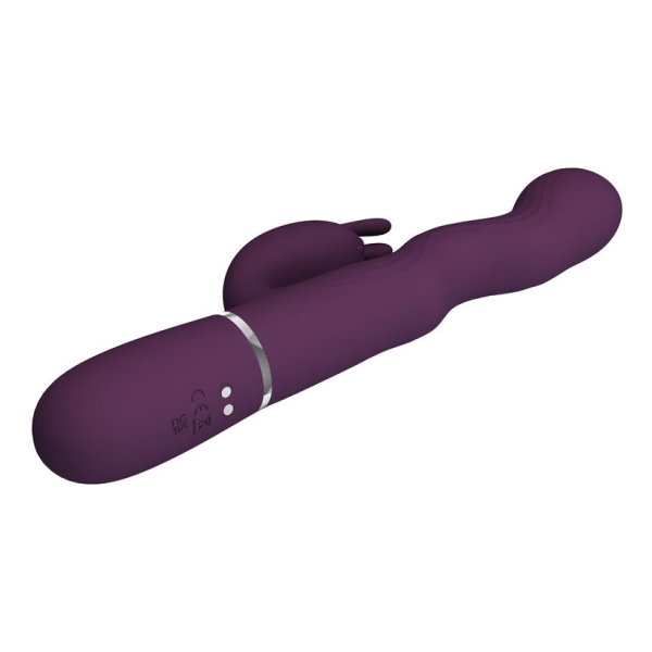 PRETTY LOVE - LOURSEN HASE-VIBRATOR MIT STOSSBEWEGUNG UND 7 VIBRATIONEN, USB-AUFLADBAR, LILA