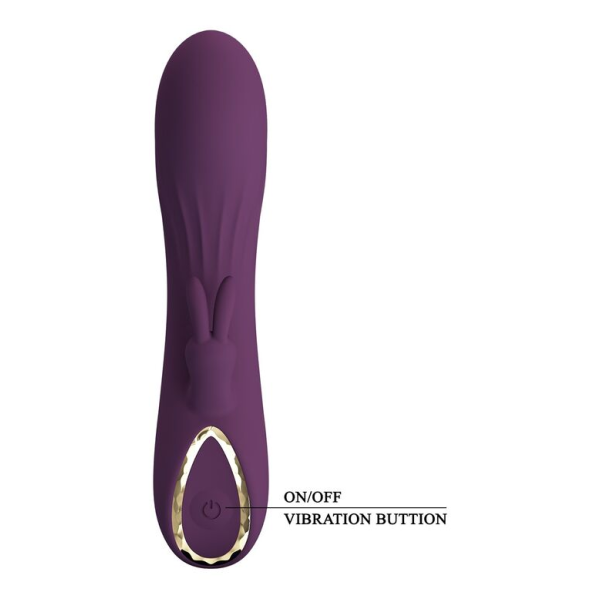 PRETTY LOVE - LANDYN WIEDERAUFLADBARER HASENVIBRATOR MIT 10 FUNKTIONEN, LILA