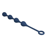 MR PLAY - PERLE ANALI IN SILICONE BLU TAGLIA M 33 CM