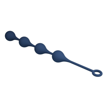 MR PLAY - BLUE SILICONE ANAL BEADS SIZE XL 52.5 CM