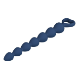 MR PLAY - PERLES ANALES EN SILICONE BLEU ET PLUG ANAL 26,7 CM