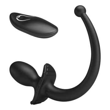 MR PLAY - VIBRATORE ANALE E PERINEO CON TELECOMANDO WIRELESS, NERO
