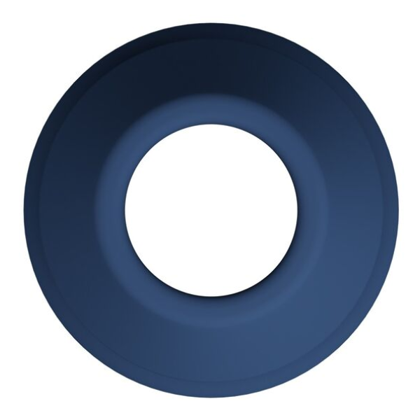 MR PLAY - JACK BLUE SILICONE HOLLOW ANAL PLUG SIZE S