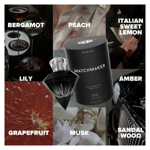 EYE OF LOVE - MATCHMAKER BLACK DIAMOND LGBTQ PERFUME PHEROMONES FOR HIM 30 ML