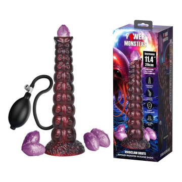 POWER MONSTERS - VOIDCLAW BRUTE ZWEIFARBIGER AUFBLASBARER FANTASIE-SILIKONDILDO 29 CM Ø 5,7 CM