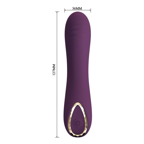 PRETTY LOVE - VIBRATORE RICARICABILE LLOYDE 10 FUNZIONI VIOLA