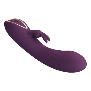PRETTY LOVE - VIBRATORE A FORMA DI CONIGLIO RICARICABILE LANDYN, 10 FUNZIONI, VIOLA