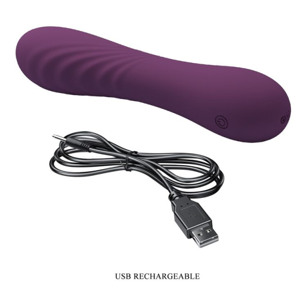 PRETTY LOVE - ALEXISROSE WIEDERAUFLADBARER VIBRATOR MIT 10 FUNKTIONEN, LILA