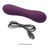 PRETTY LOVE - ALEXISROSE RECHARGEABLE VIBRATOR 10 FUNCTIONS PURPLE