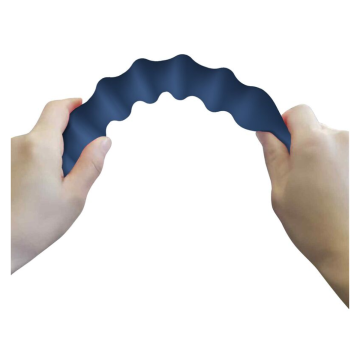 MR PLAY - BLUE SILICONE ANAL BEADS & ANAL PLUG -Ø- 3,4 CM - 28.5 CM