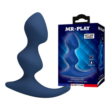 MR PLAY - ERGONOMIC BLUE ANAL PLUG