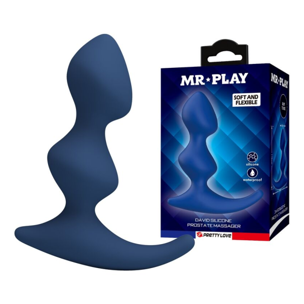 MR PLAY - ERGONOMIC BLUE ANAL PLUG