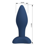 MR PLAY - PLUG ANALE CONICO IN SILICONE BLU L