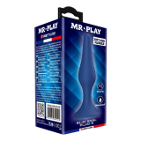 MR PLAY - BLAUER SILIKON-ANALPLUG SCHLANK GRÖSSE S