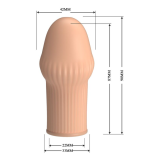 PRETTY LOVE - HUEL PENIS SLEEVE PER UN PENE PIÙ SPESSO E UN COLORE CARNE