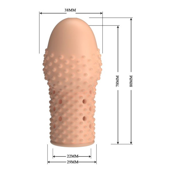 PRETTY LOVE – GEEK'S PENISHÜLLE FÜR EINEN DICKEREN PENIS IN NATURFARBE