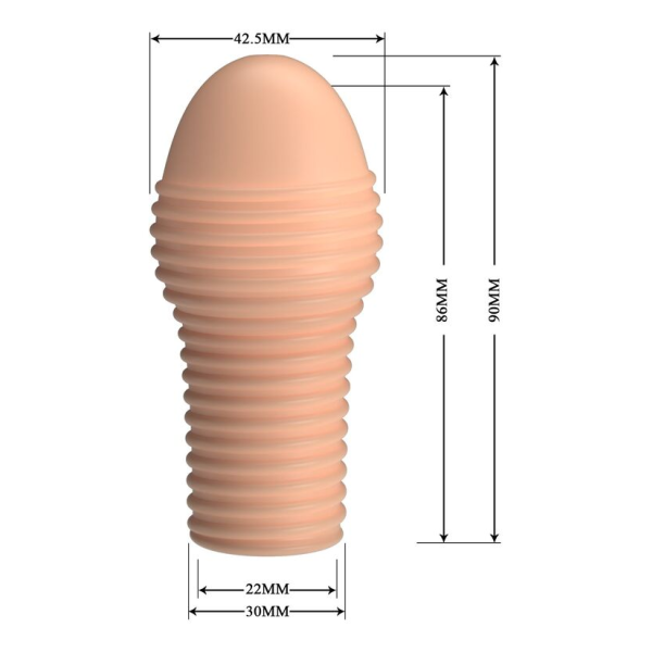 PRETTY LOVE - HOTTT MANICA PER PENE PER UN PENE PIÙ SPESSO, COLORE NATURALE