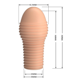 PRETTY LOVE - HOTTT MANICA PER PENE PER UN PENE PIÙ SPESSO, COLORE NATURALE
