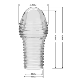 PRETTY LOVE – HEISSER PENISSÄRMEL FÜR EINEN DICKEREN PENIS (TRANSPARENT)