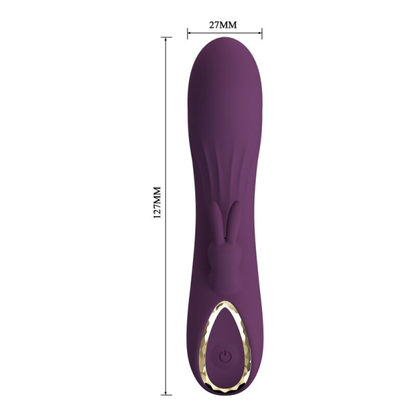 PRETTY LOVE - LANDYN VIBRATEUR LAPIN RECHARGEABLE 10 FONCTIONS VIOLET
