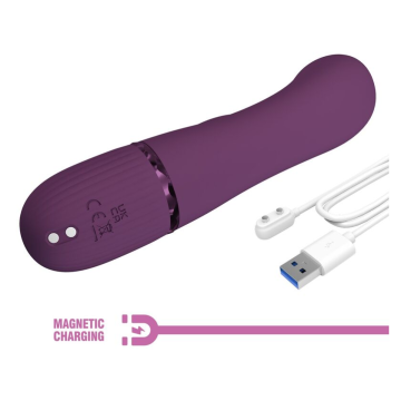 PRETTY LOVE - MARGIE WIEDERAUFLADBARER HASENVIBRATOR MIT 10 FUNKTIONEN, LILA