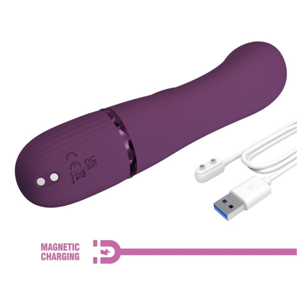 PRETTY LOVE - MARGIE WIEDERAUFLADBARER HASENVIBRATOR MIT 10 FUNKTIONEN, LILA