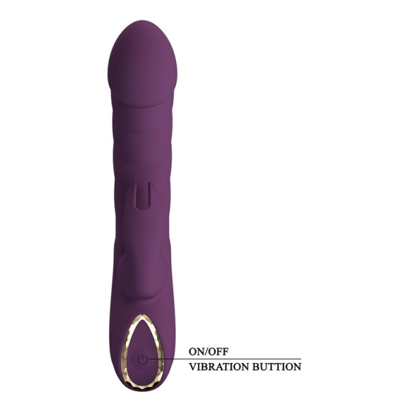 PRETTY LOVE - HARPER RECHARGEABLE RABBIT VIBRATOR 10 FUNCTIONS PURPLE