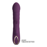PRETTY LOVE - HARPER RECHARGEABLE RABBIT VIBRATOR 10 FUNCTIONS PURPLE