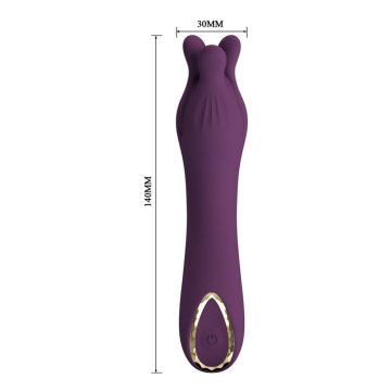 PRETTY LOVE - VIBRATEUR RECHARGEABLE LUNAO 10 FONCTIONS VIOLET