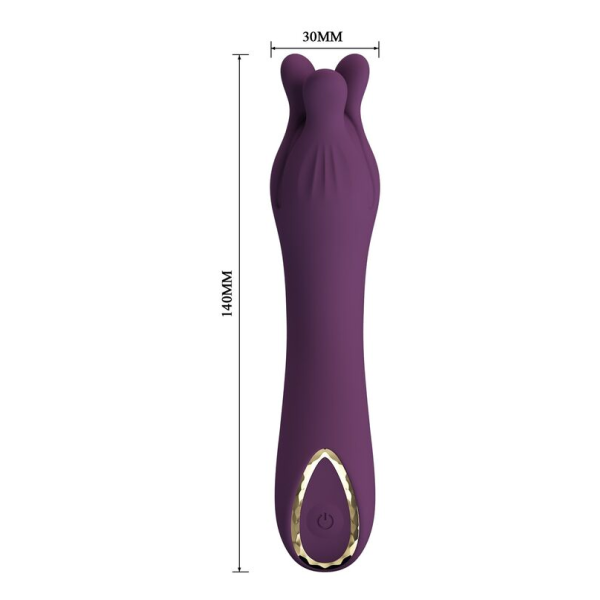 PRETTY LOVE - LUNAO RECHARGEABLE VIBRATOR 10 FUNCTIONS PURPLE