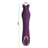 PRETTY LOVE - LUNAO WIEDERAUFLADBARER VIBRATOR MIT 10 FUNKTIONEN, LILA