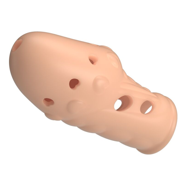 PRETTY LOVE - SOCKER TEXTURED PENIS SLEEVE NATURAL