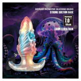 POWER MONSTERS - EBON LEVIATHAN TRICOLORE PLUG ANALE GONFIABILE FANTASY 18 CM