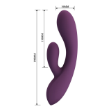 PRETTY LOVE - VIBRATEUR LAPIN RECHARGEABLE ROSOLYN 10 FONCTIONS
