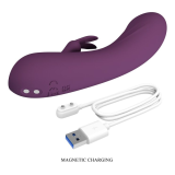 PRETTY LOVE - LANDYN VIBRATEUR LAPIN RECHARGEABLE 10 FONCTIONS VIOLET