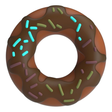 PRETTY LOVE - ANNEAU PÉNIS SUPER DONUT MARRON
