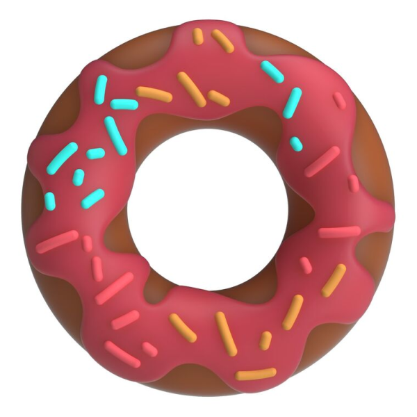 PRETTY LOVE - ANELLO PER PENE SUPER DONUT ROSA