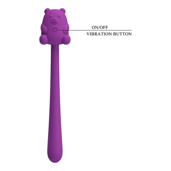 PRETTY LOVE - CUTE BEAR FLIRTING STICK RECHARGEABLE VIBRATOR