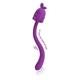 PRETTY LOVE - CUTE BUNNY FLIRTING STICK FLEXIBLE VIBRATOR USB RECHARGEABLE PURPLE