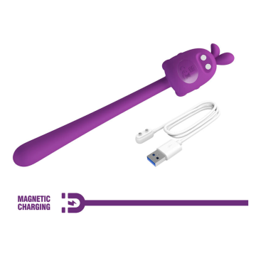 PRETTY LOVE - BÂTON VIBRANT FLEXIBLE LAPIN MIGNON RECHARGEABLE USB VIOLET