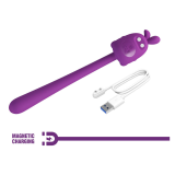PRETTY LOVE - BÂTON VIBRANT FLEXIBLE LAPIN MIGNON RECHARGEABLE USB VIOLET