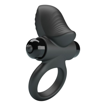 PRETTY LOVE - ADRIEN ANELLO VIBRANTE PER PENE 10 FUNZIONI NERO