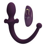 PRETTY LOVE - LIOEA PLUG ANAL VIBRANT AVEC QUEUE 12 FONCTIONS TÉLÉCOMMANDE VIOLETTE