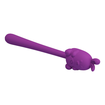 PRETTY LOVE – NIEDLICHER HASE-FLIRTSTIFT, FLEXIBLER VIBRATOR, USB-AUFLADBAR, LILA
