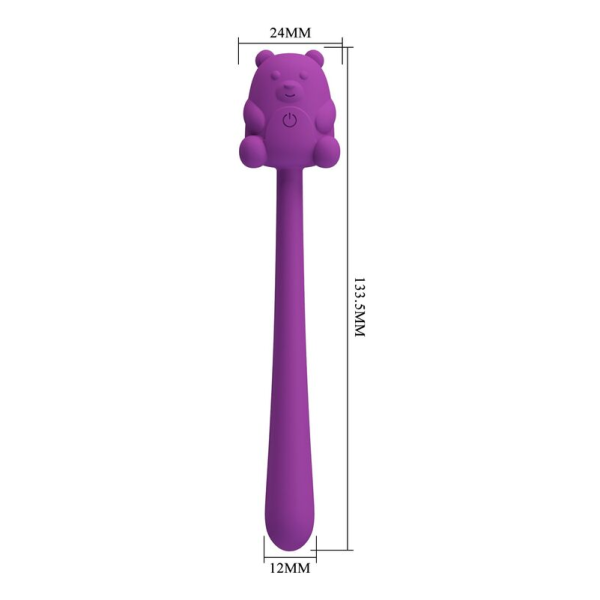 PRETTY LOVE - CUTE BEAR FLIRTING STICK RECHARGEABLE VIBRATOR