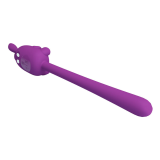 PRETTY LOVE - CUTE BUNNY FLIRTING STICK FLEXIBLE VIBRATOR USB RECHARGEABLE PURPLE