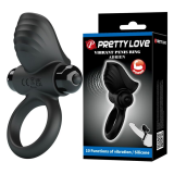 PRETTY LOVE - ADRIEN VIBRATING PENIS RING 10 FUNCTIONS BLACK