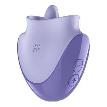SATISFYER - TONGUE DANCER CLITORAL STIMULATOR WITH VIBRATION AND PULSATIONS LILAC
