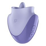 SATISFYER - TONGUE DANCER STIMOLATORE CLITORIDEO CON VIBRAZIONI E PULSAZIONI LILLA